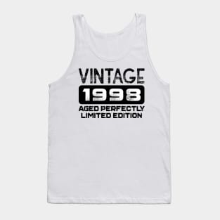 Birthday Gift Vintage 1998 Aged Perfectly Tank Top